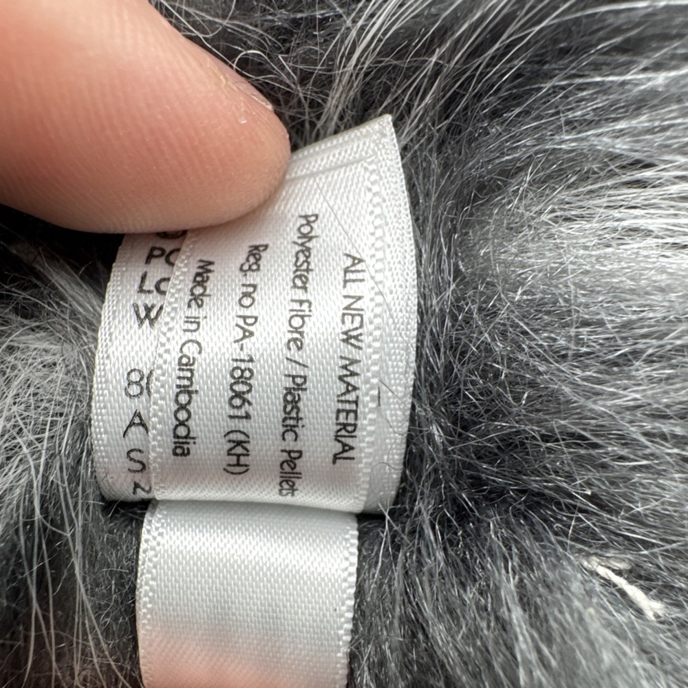 Jellycat Retired Forest Forager Grobble 7" Gray Beanbag Plush NWOT - Picture 8 of 8